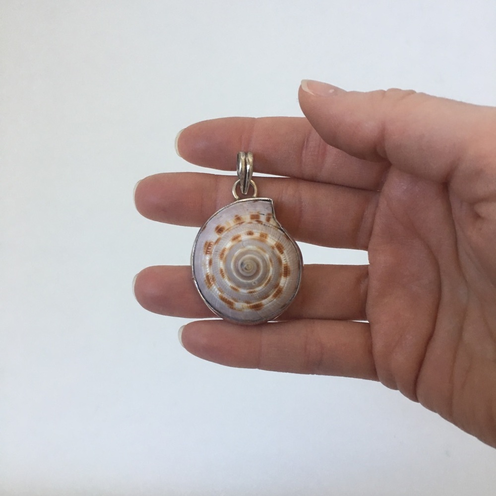 Silver Shell Pendant - image 1